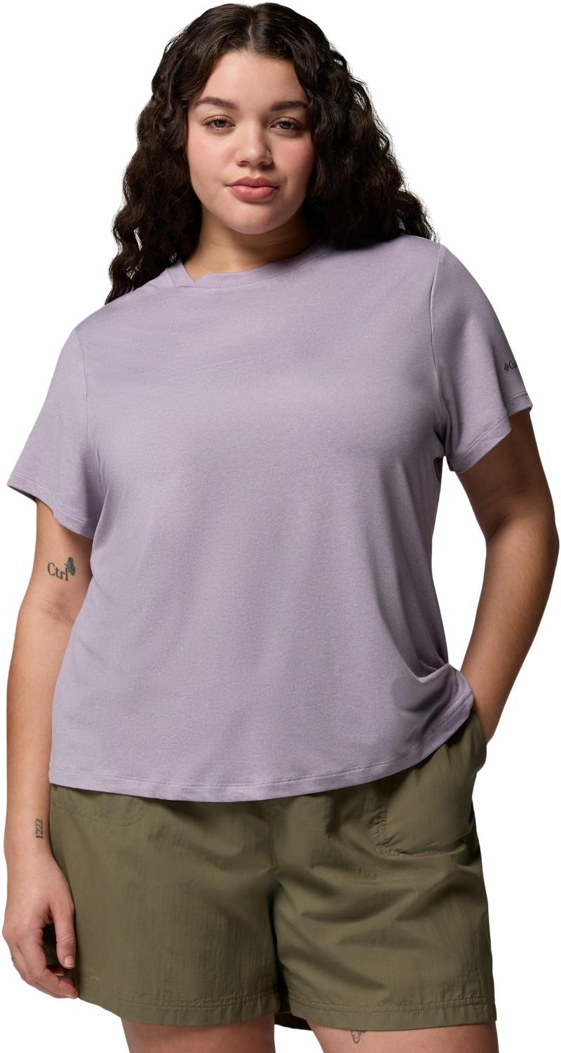 Parsons Point SS Logo Tee, Extended - Womens - lavender pearl heather 1