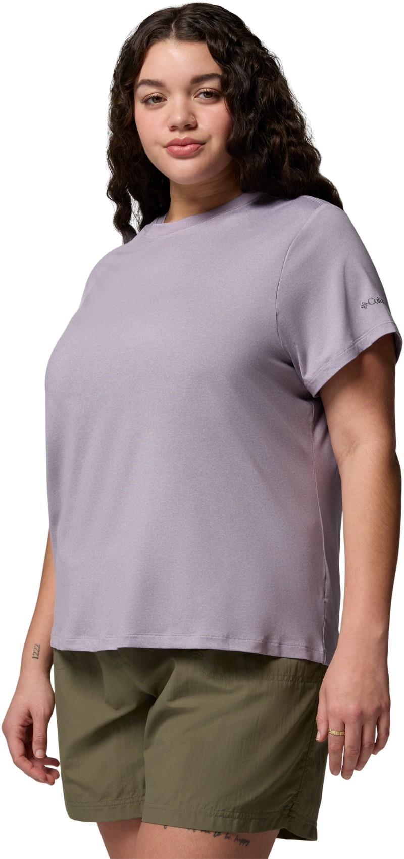 Parsons Point SS Logo Tee, Extended - Womens - lavender pearl heather 1