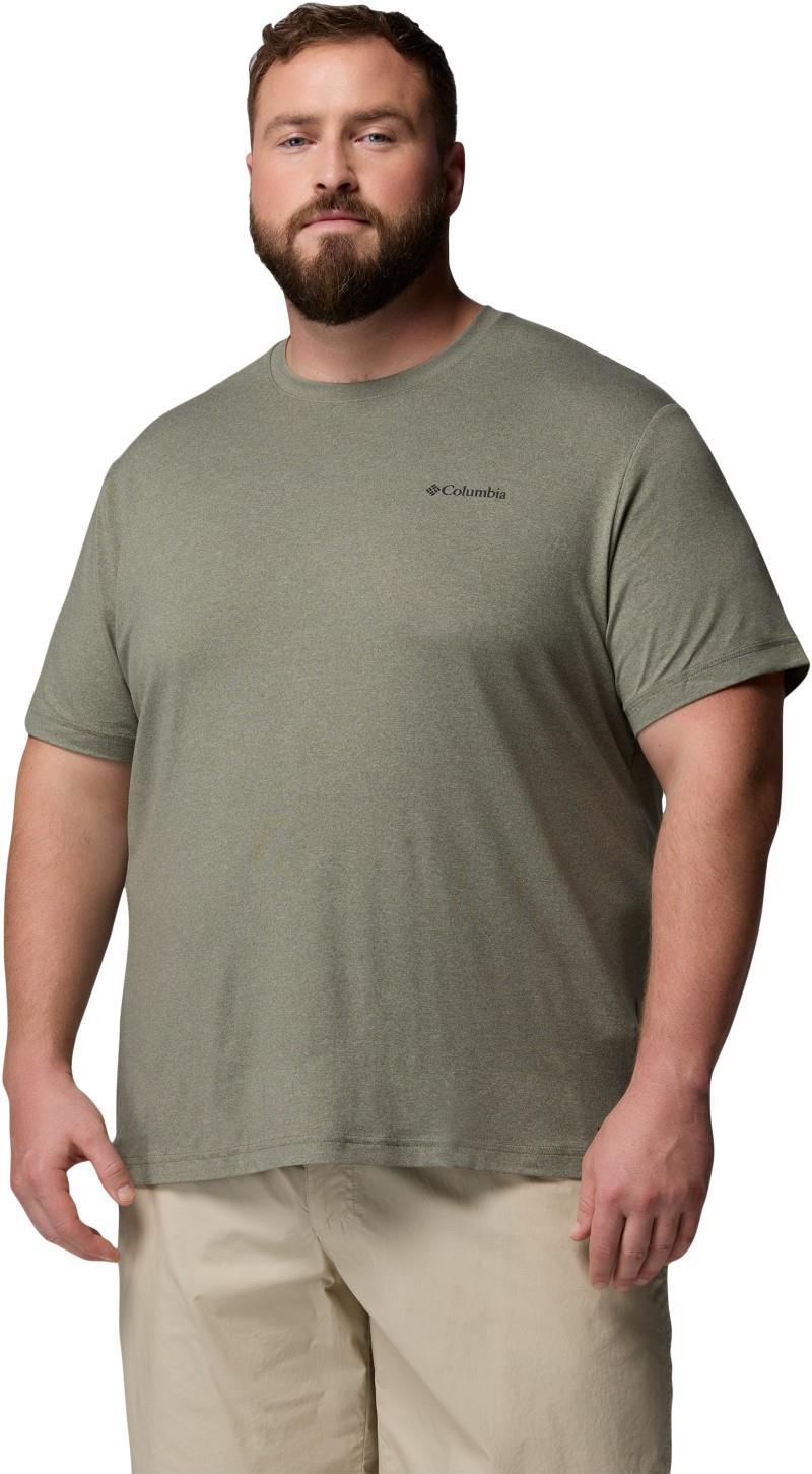 Parsons Point SS Logo Tee, Tall - Mens - stone green / heather 1