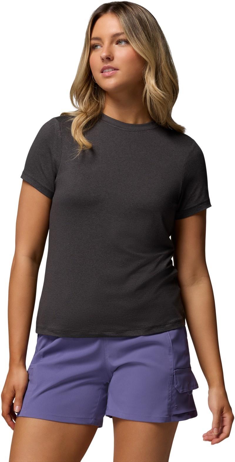 Parsons Point SS Logo Tee - Womens - black heather 1