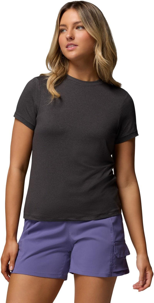Parsons Point SS Logo Tee - Womens - black heather 1