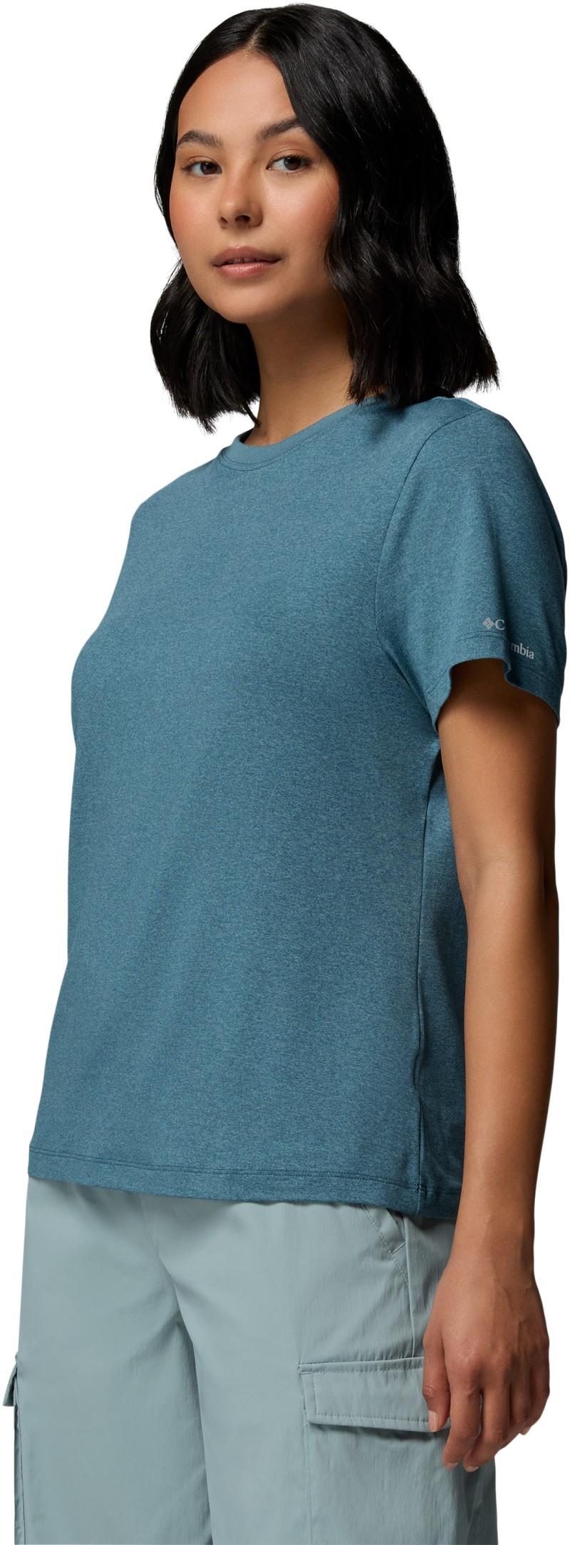 Parsons Point SS Logo Tee - Womens - everblue heather 1