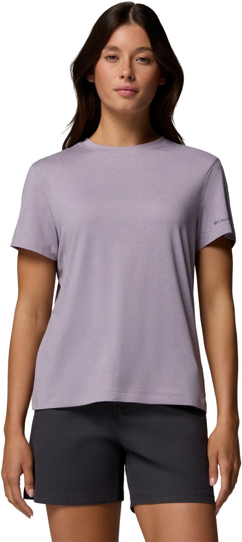Parsons Point SS Logo Tee - Womens - lavender pearl heather 1