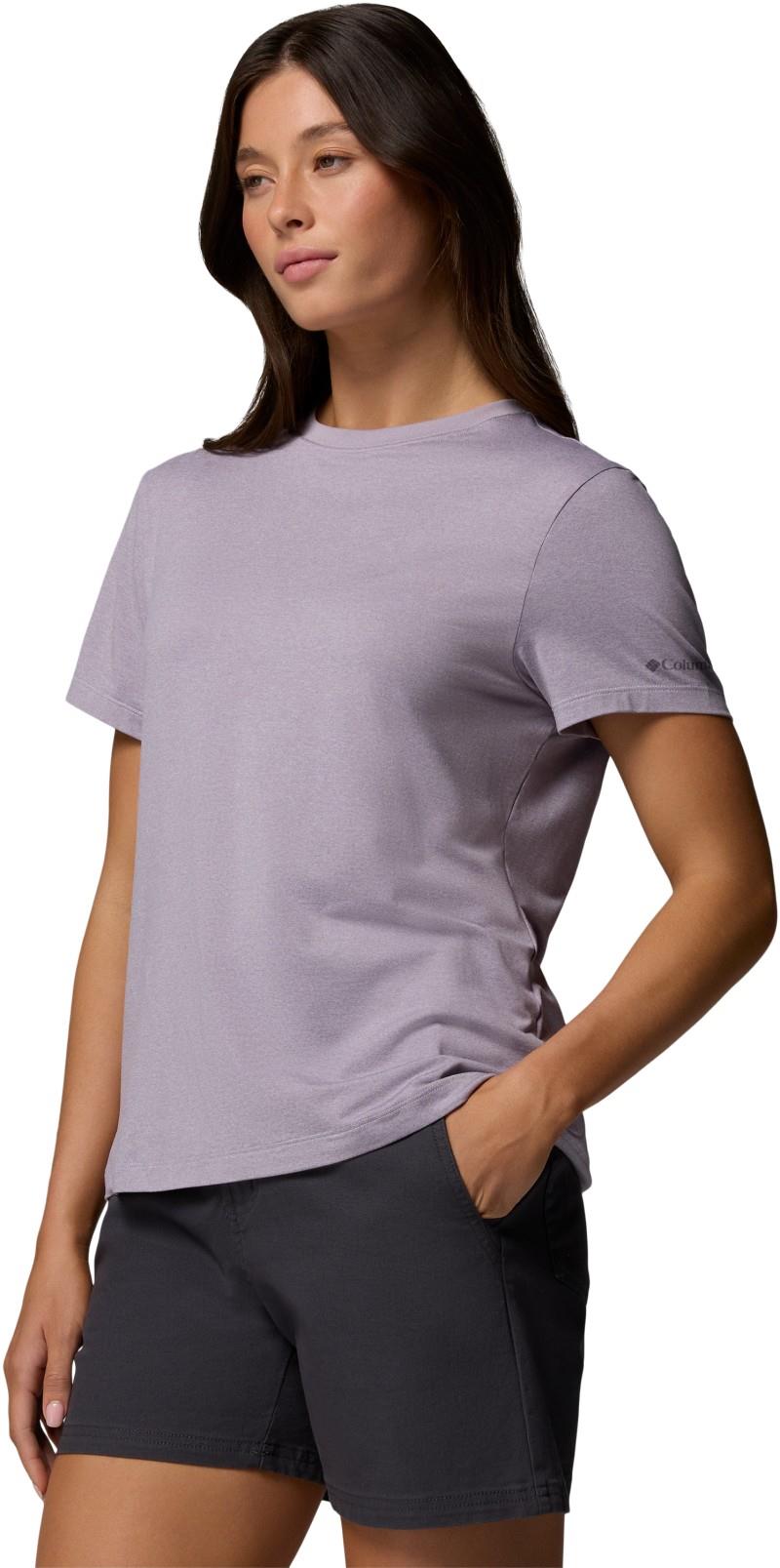 Parsons Point SS Logo Tee - Womens - lavender pearl heather 1