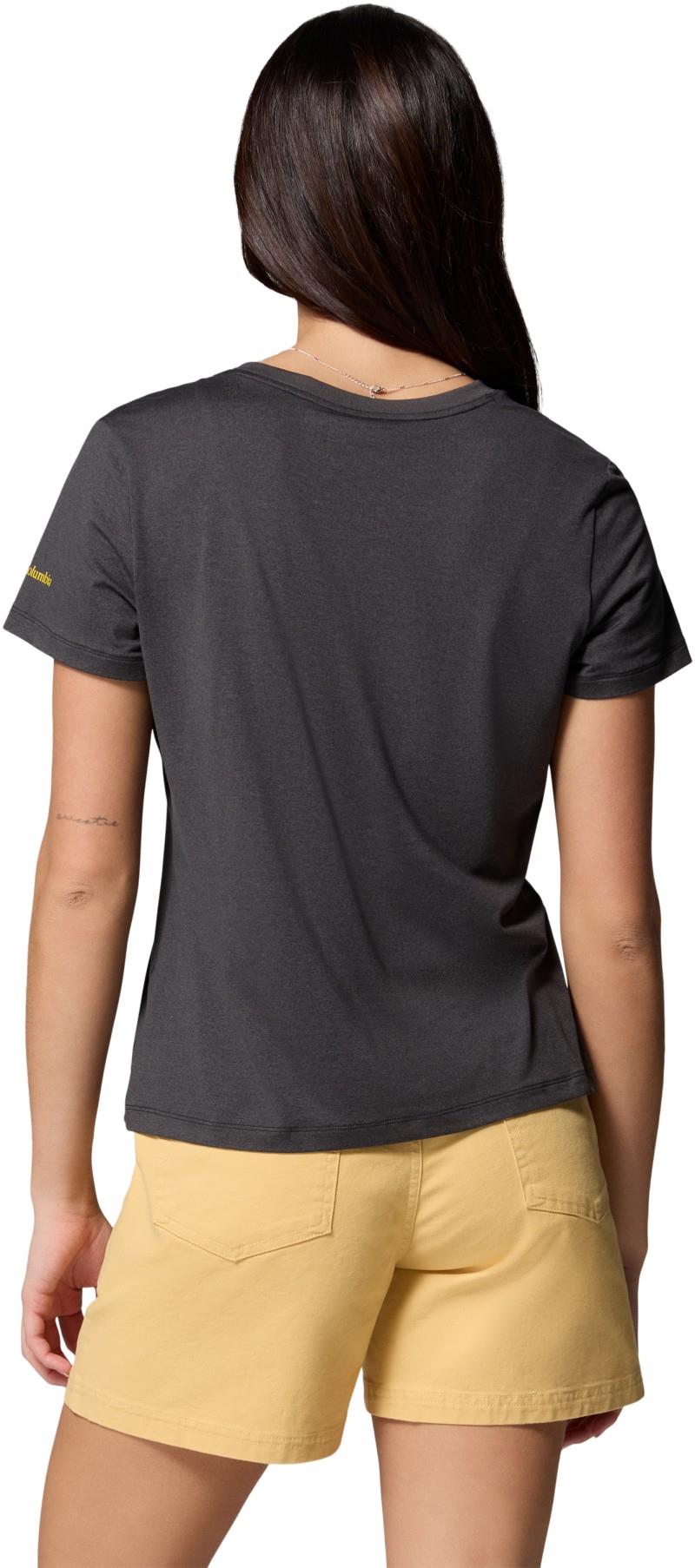 Parsons Point SS Scoop Tee - Womens - black heather / canopy view 1