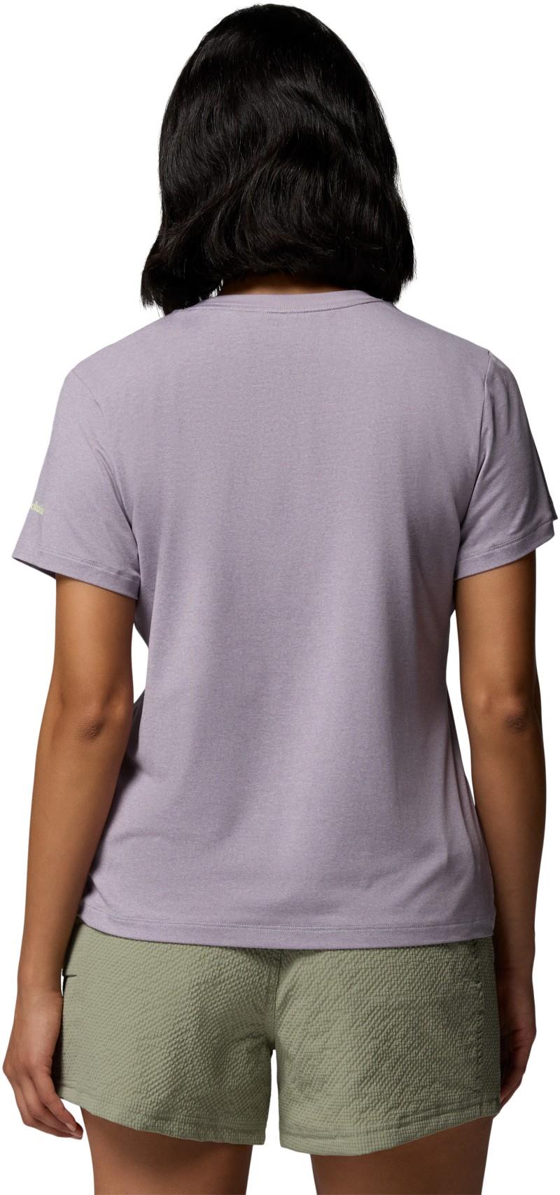 Parsons Point SS Scoop Tee - Womens - lavender pearl heather / canopy view 1