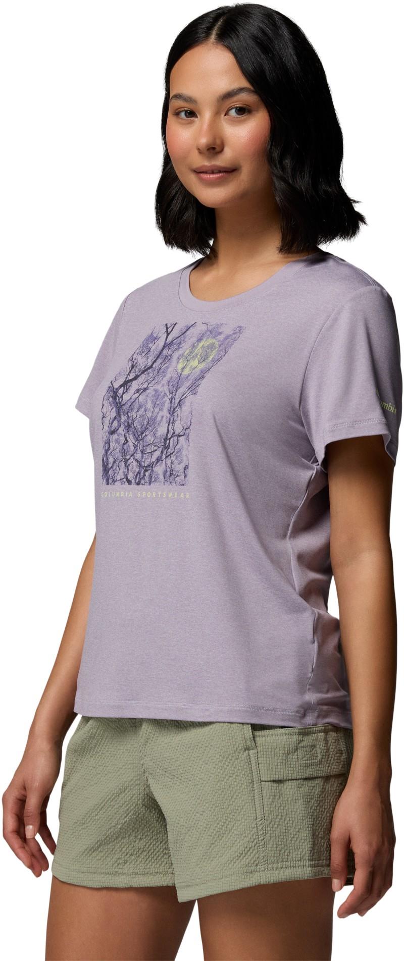 Parsons Point SS Scoop Tee - Womens - lavender pearl heather / canopy view 1