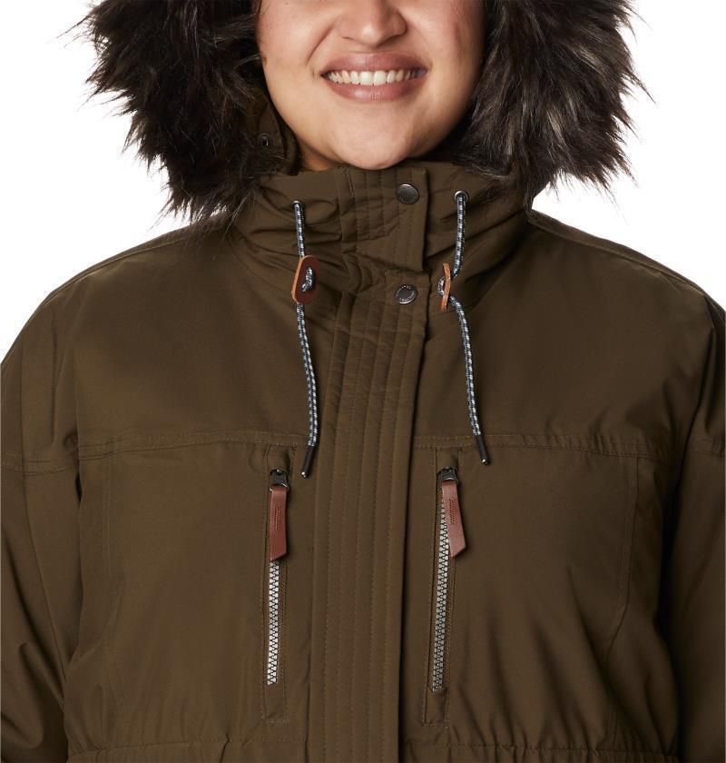Payton Pass Interchange Jacket - Plus - Womens - Olive Green / Black Sherpa 7