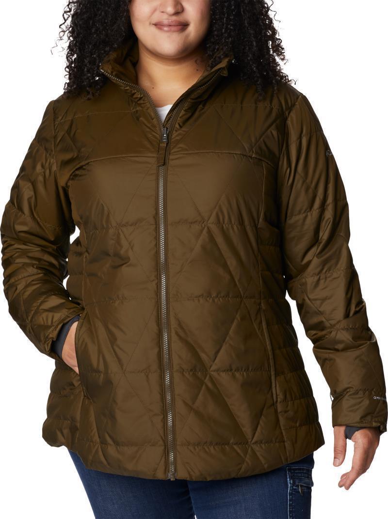 Payton Pass Interchange Jacket - Plus - Womens - Olive Green / Black Sherpa 8