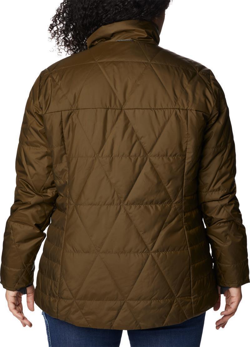 Payton Pass Interchange Jacket - Plus - Womens - Olive Green / Black Sherpa 9