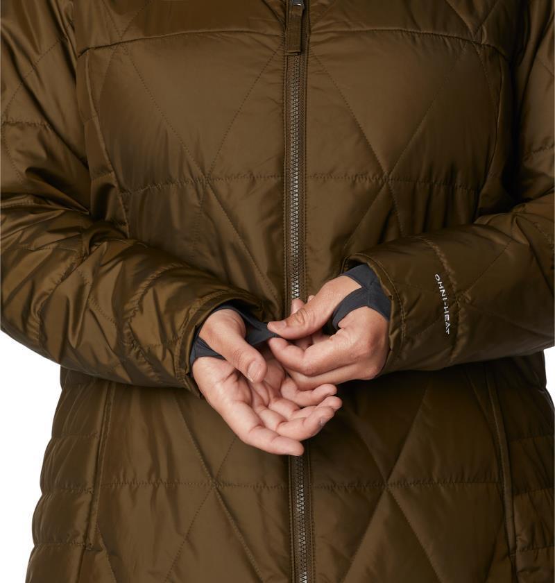 Payton Pass Interchange Jacket - Plus - Womens - Olive Green / Black Sherpa 10