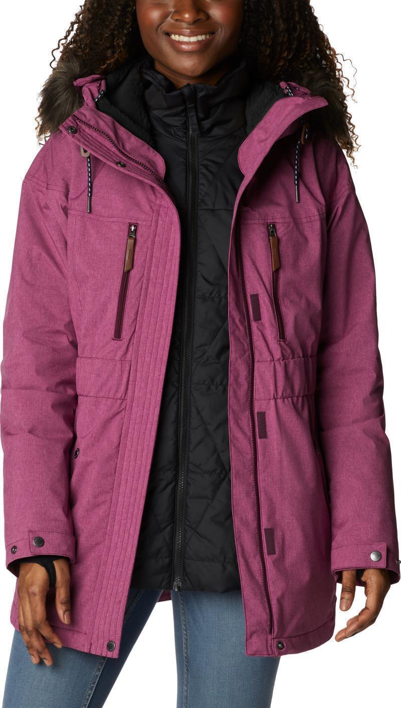 Payton Pass Interchange Jacket - Womens - Marionberry Heather 3