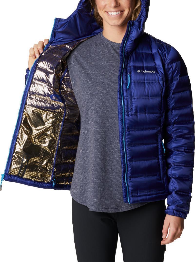 Pebble Peak Down Hooded Jacket - Womens - Dark Sapphire 4