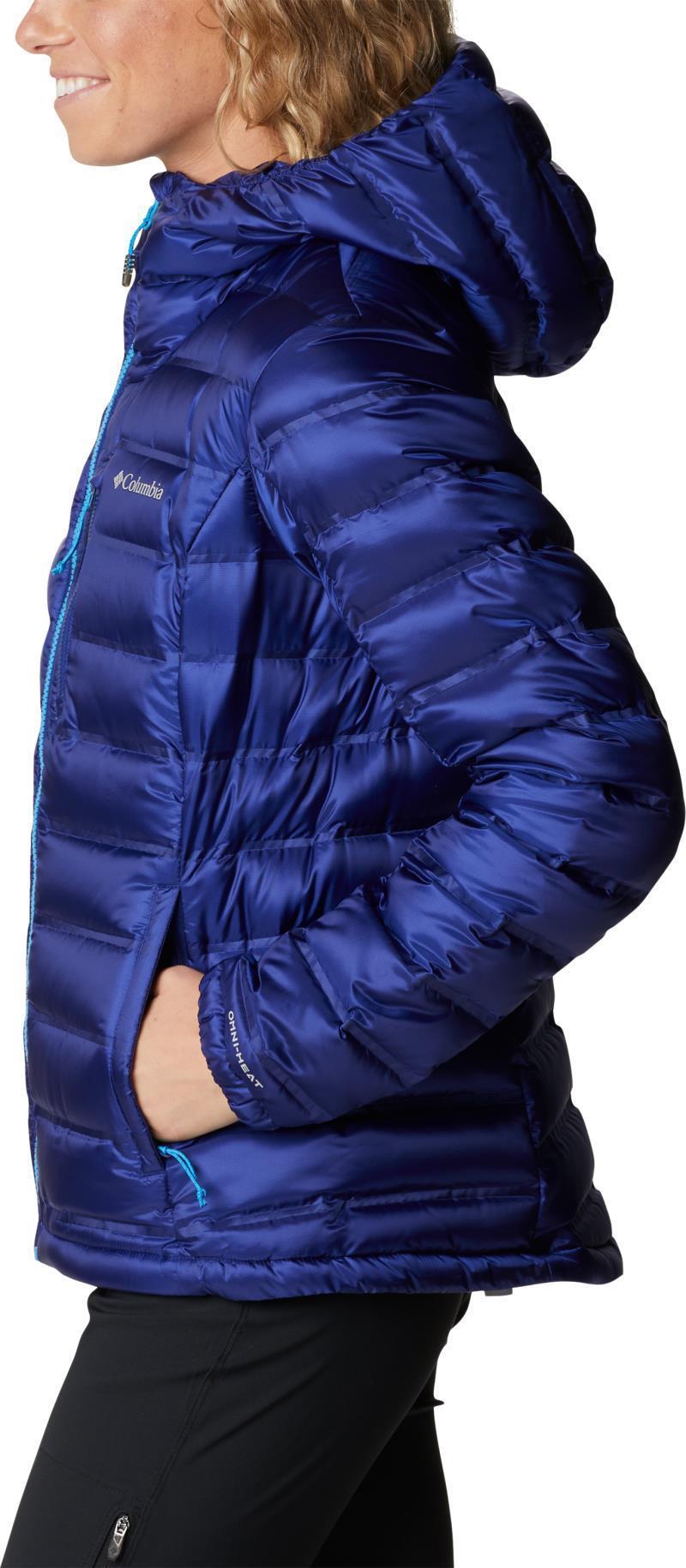 Pebble Peak Down Hooded Jacket - Womens - Dark Sapphire 5