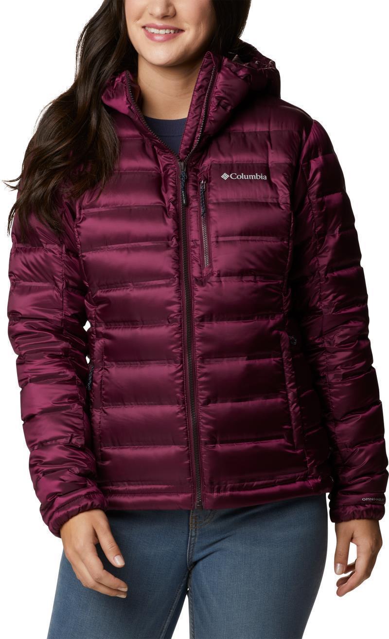 Pebble Peak Down Hooded Jacket - Womens - Marionberry 1