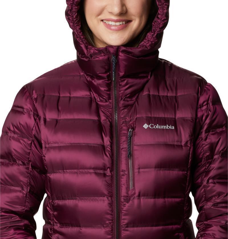 Pebble Peak Down Hooded Jacket - Womens - Marionberry 6