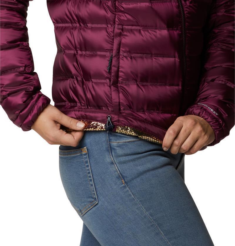 Pebble Peak Down Hooded Jacket - Womens - Marionberry 7