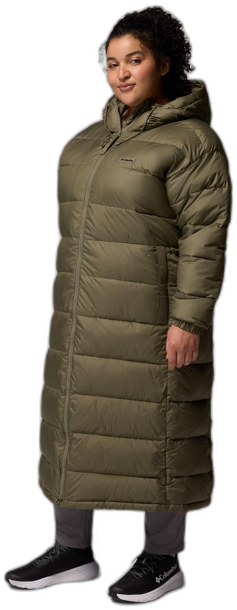 Pike Lake III Long Jacket, Extended - Womens - stone green 1