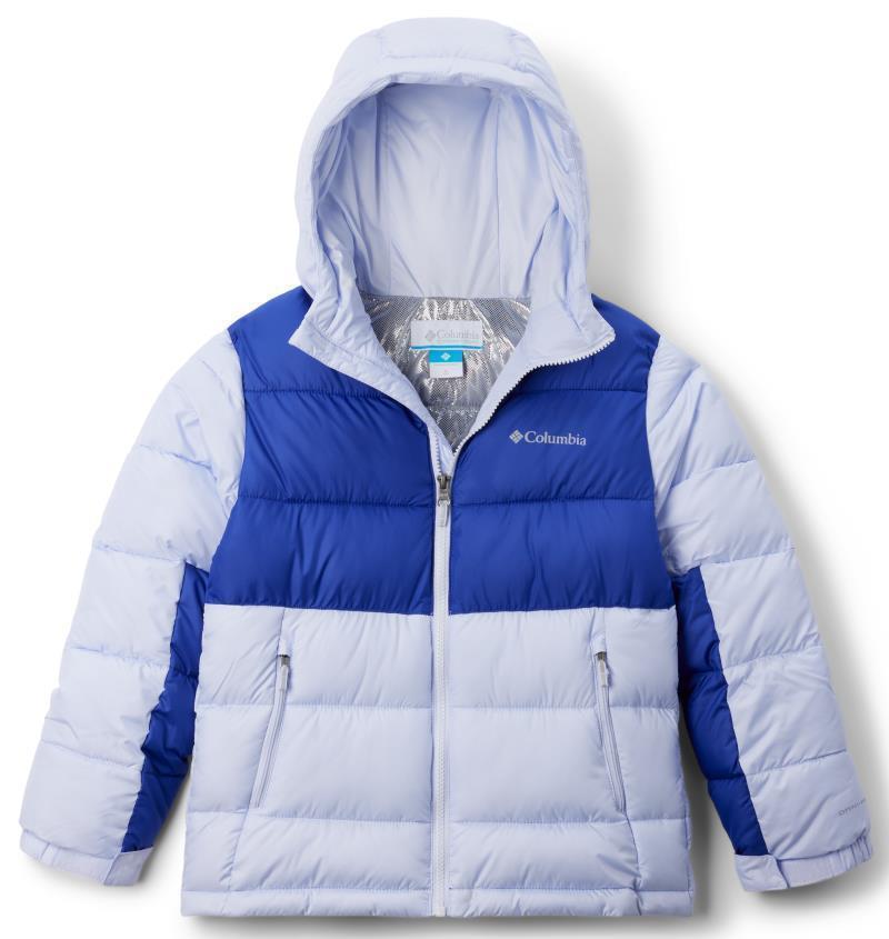 Pike Lake II Hooded Jacket - Youth - Snowdrift / Clematis Blue 1