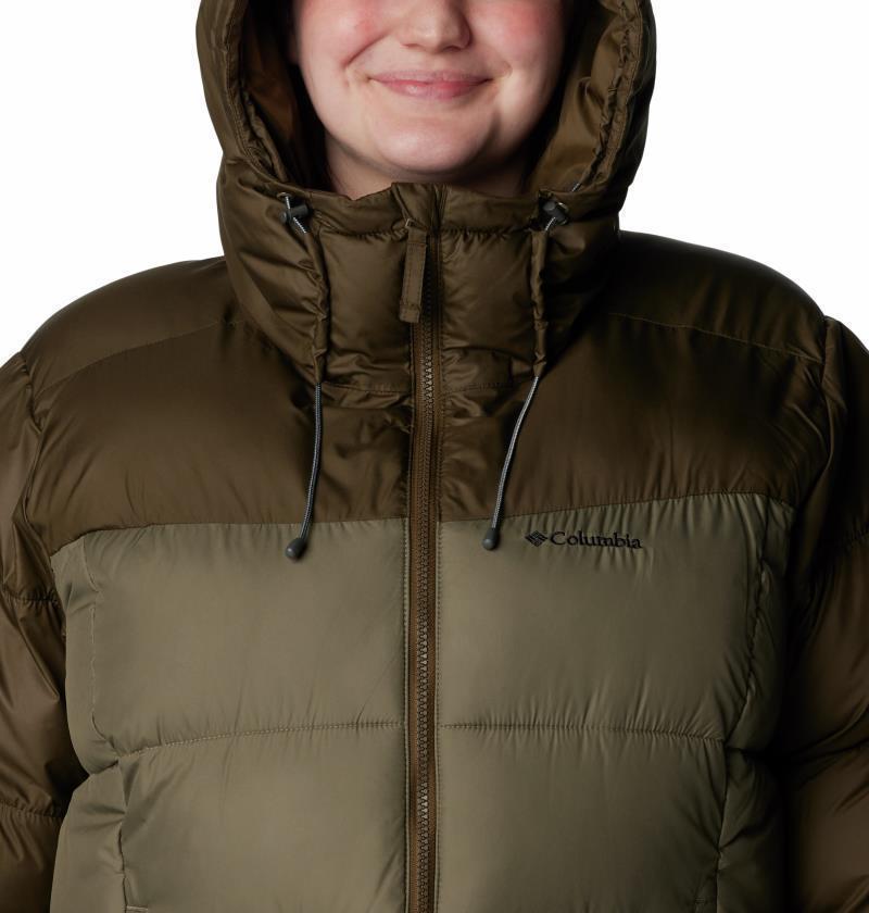 Pike Lake II Insulated Jacket, Extended - Womens - olive green / stone green 1