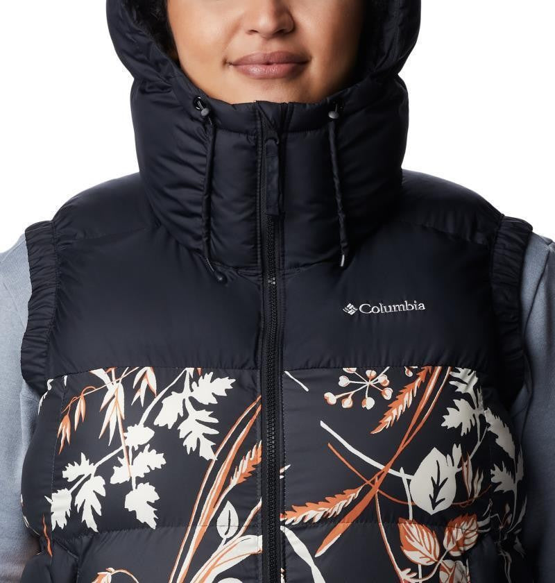 Pike Lake II Insulated Vest - Plus - Womens - black / black fallgrass print 1