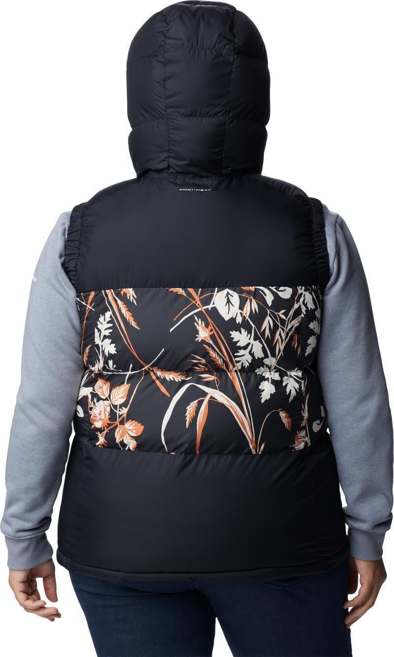 Pike Lake II Insulated Vest - Plus - Womens - black / black fallgrass print 1