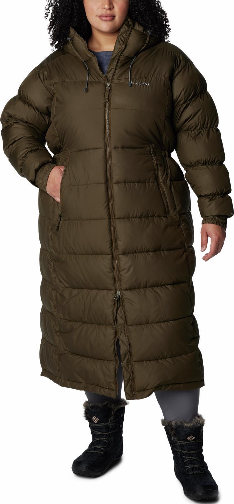 Pike Lake II Long Jacket, Extended - Womens - Olive Green 1