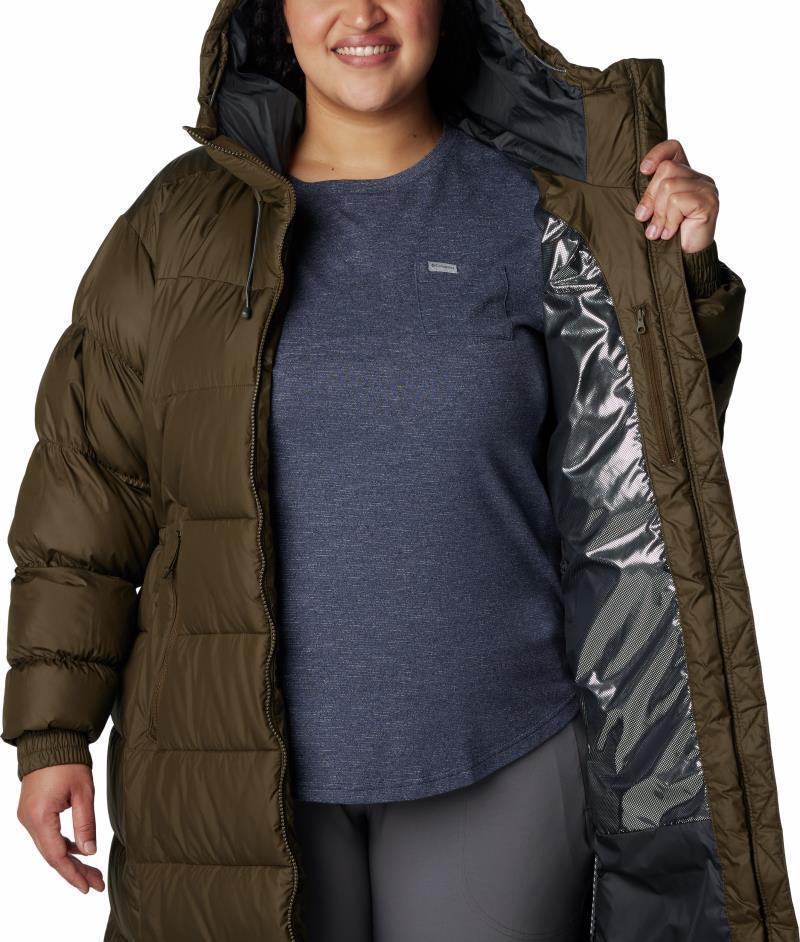 Pike Lake II Long Jacket, Extended - Womens - Olive Green 4