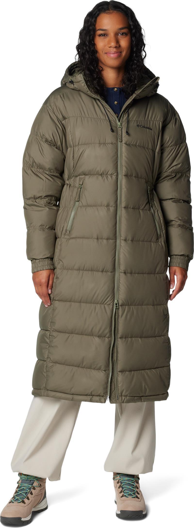 Pike Lake II Long Jacket, Extended - Womens - Stone Green 1