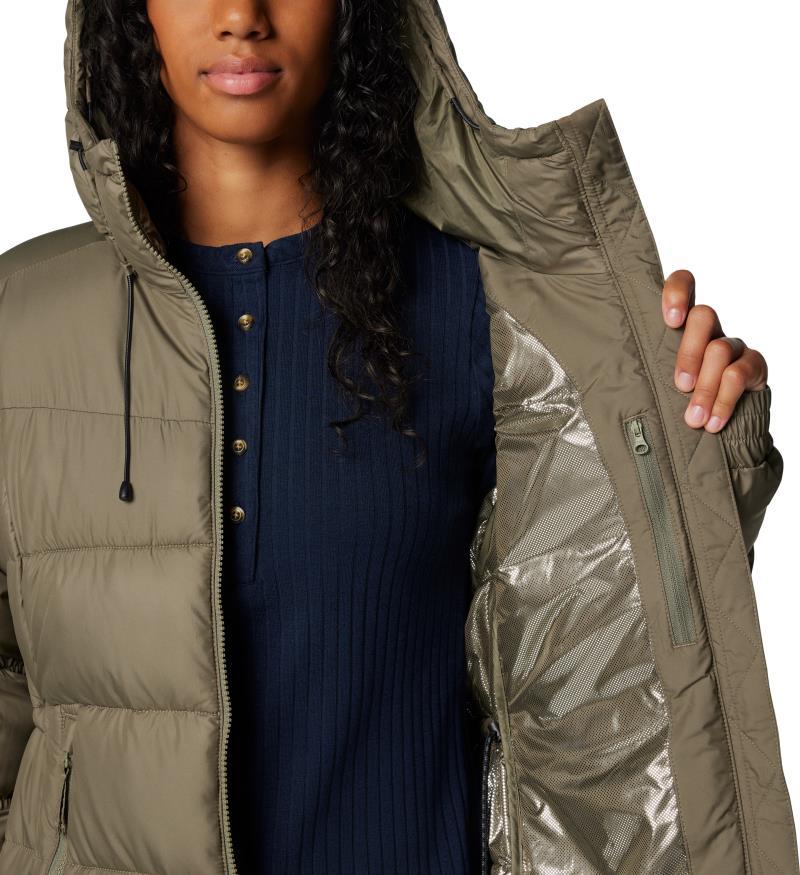 Pike Lake II Long Jacket, Extended - Womens - Stone Green 8