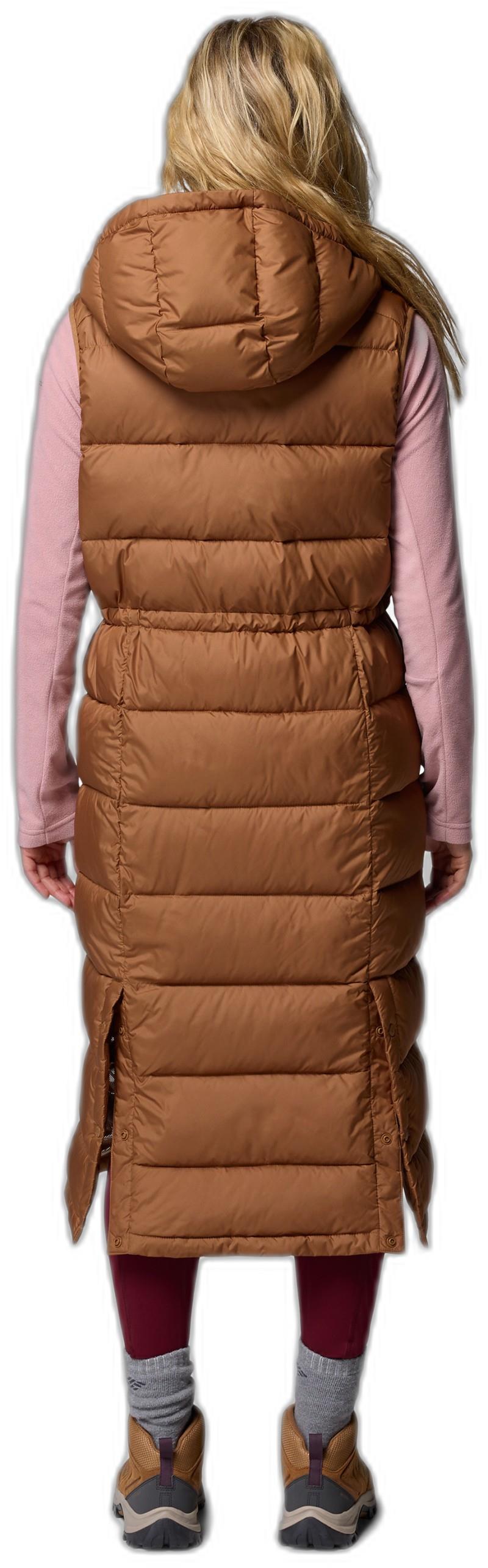 Pike Lake II Long Vest - Womens - camel brown 1
