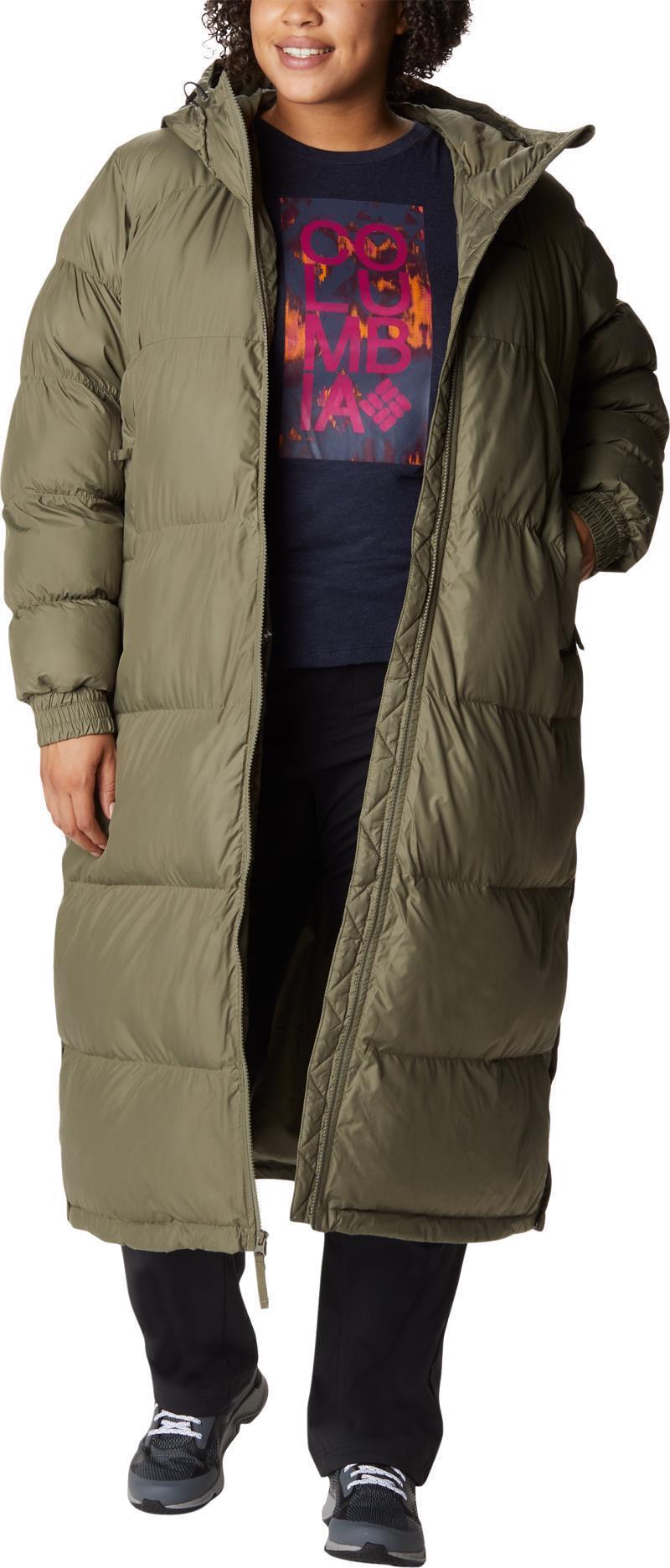Pike Lake Long Jacket - Plus - Womens - Stone Green / Olive Green 3