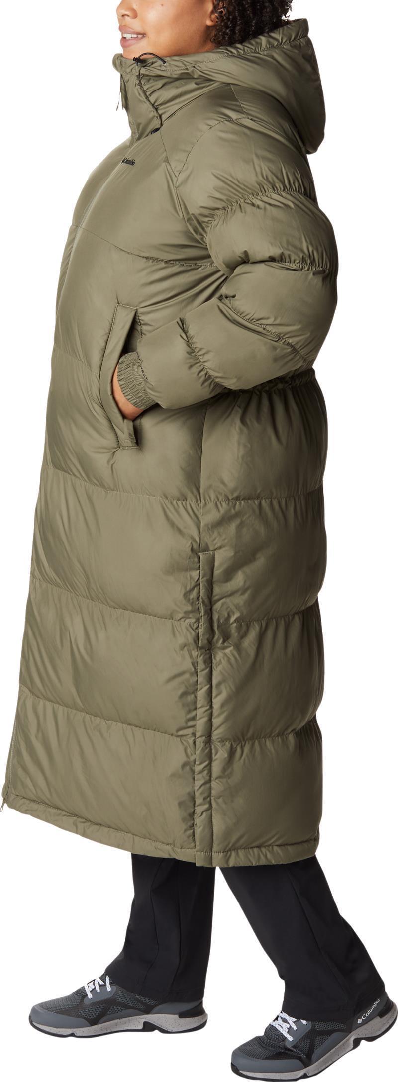 Pike Lake Long Jacket - Plus - Womens - Stone Green / Olive Green 5