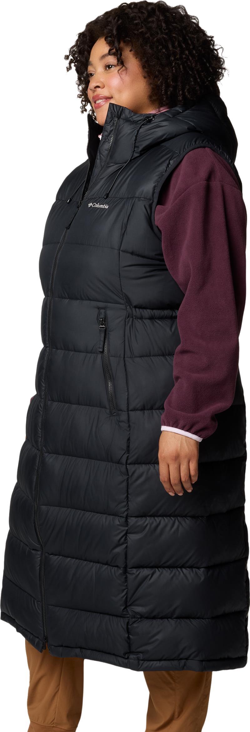 Pike Lake Long Vest, Extended - Womens - Black 2
