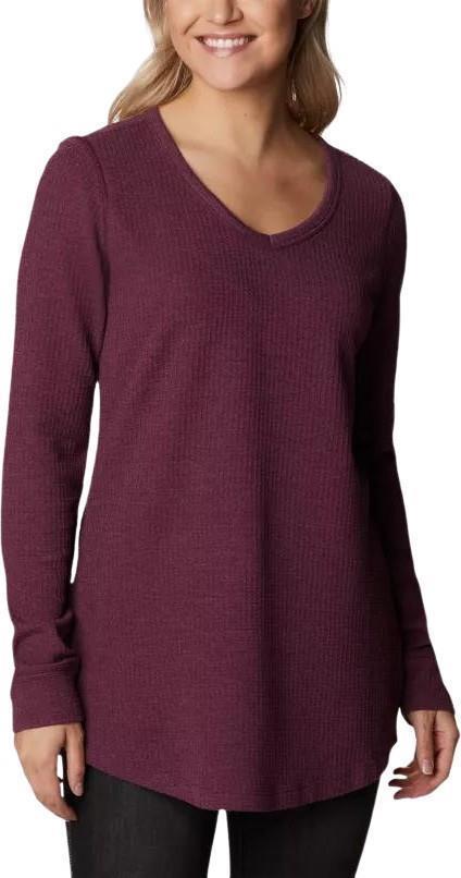 Pine Peak LS Tunic Thermal - Womens - marionberry heather 1