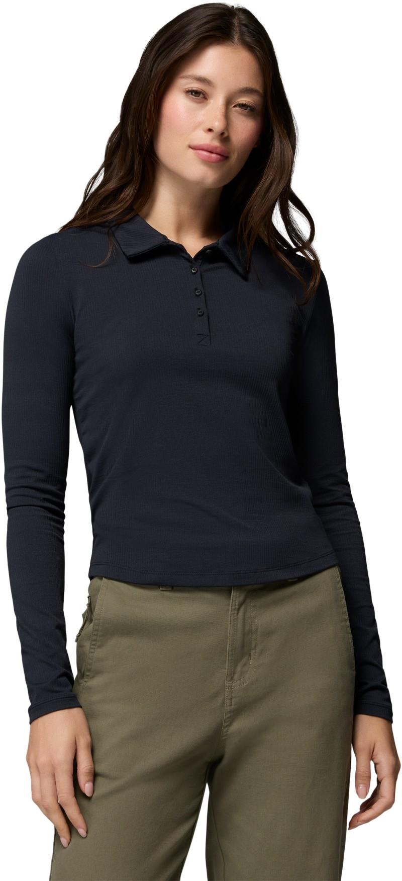 Pinetown Canyon LS Henley - Womens - black 1