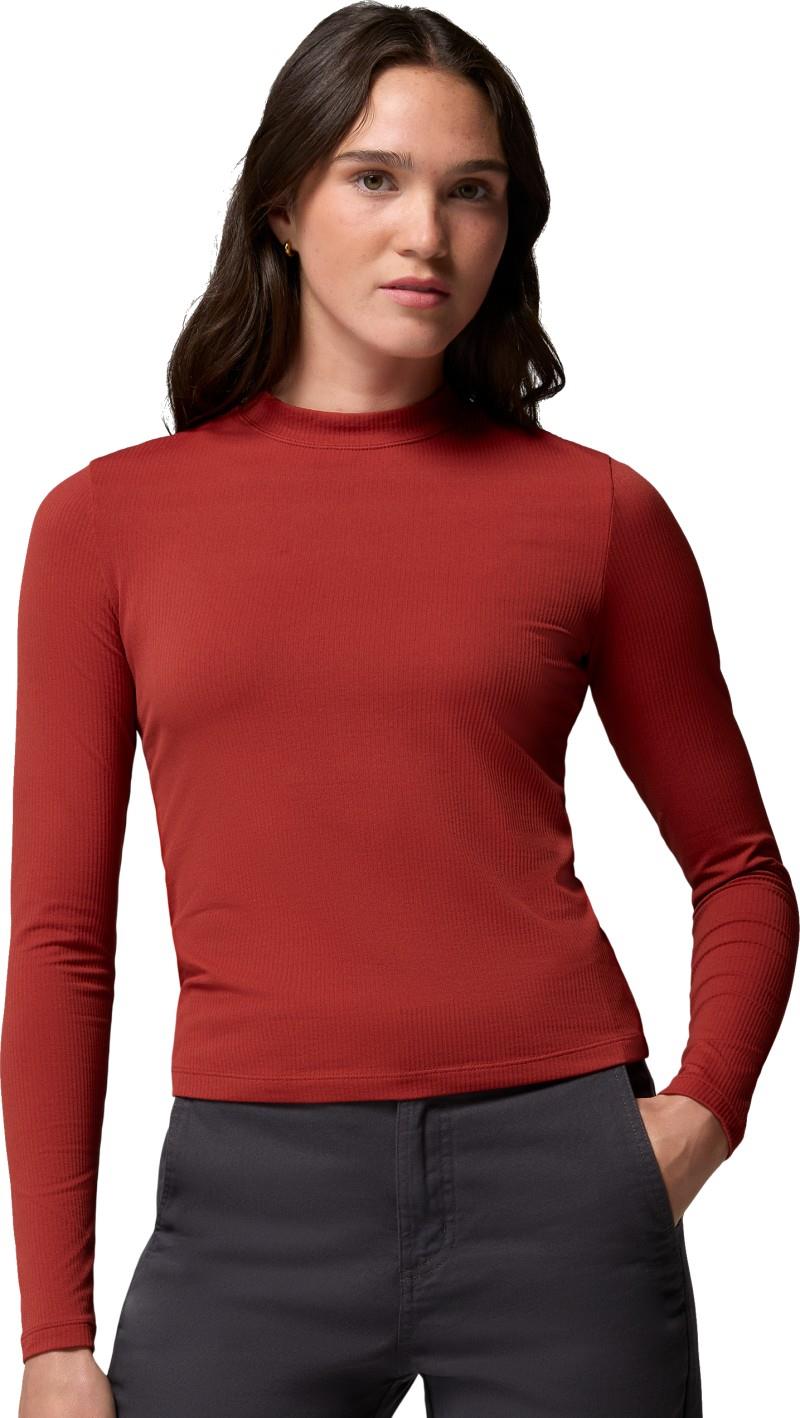 Pinetown Canyon LS Mockneck - Womens - red oxide 1