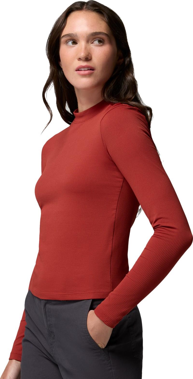 Pinetown Canyon LS Mockneck - Womens - red oxide 1