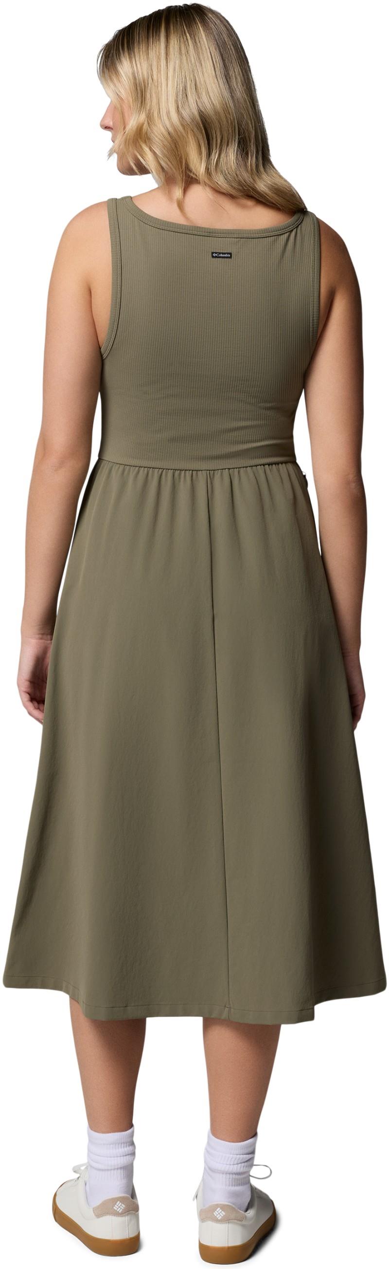 Pinetown Canyon Rib Dress - stone green 1