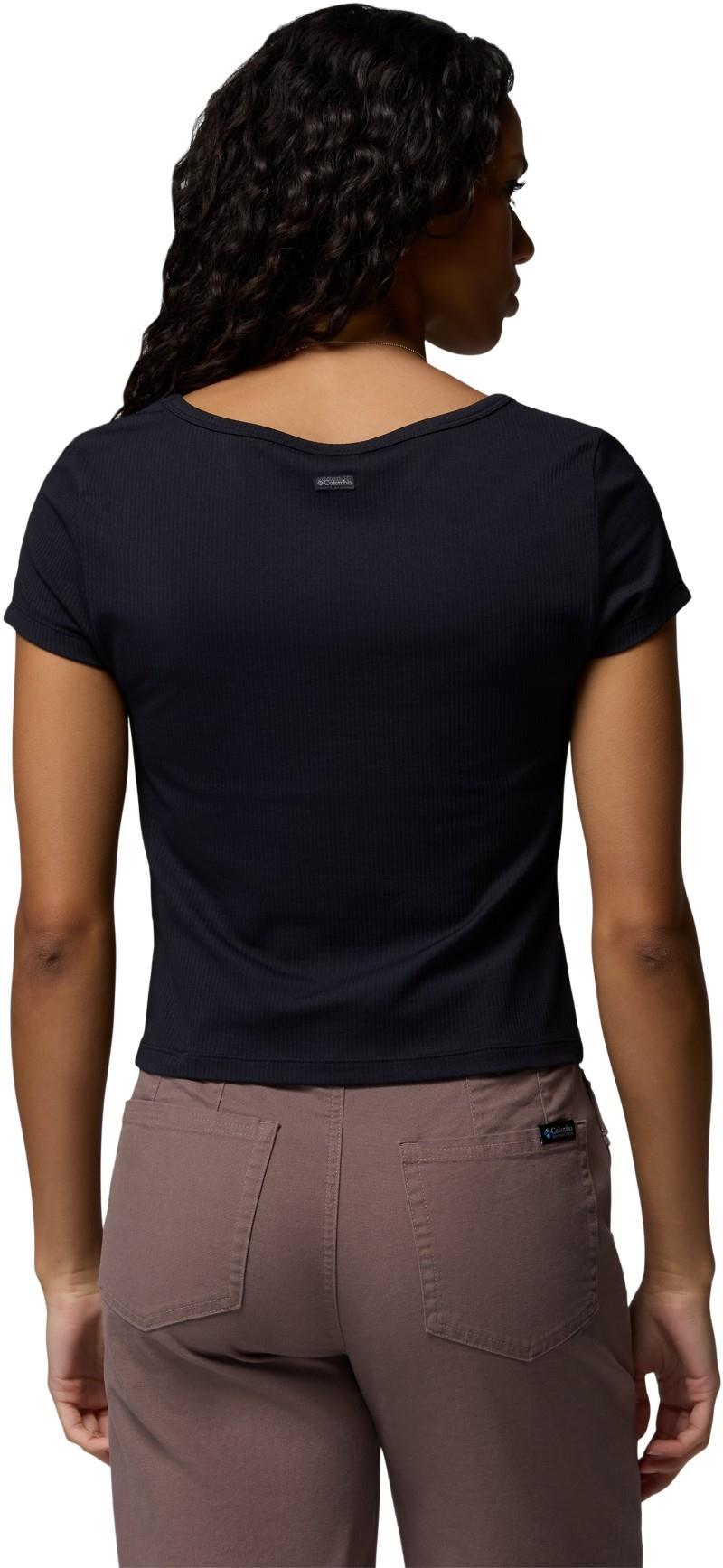 Pinetown Canyon Rib SS Tee - Womens - black 1