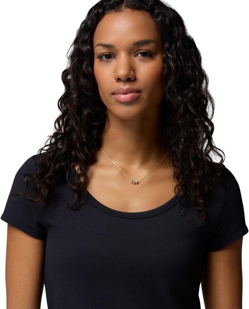 Pinetown Canyon Rib SS Tee - Womens - black 1