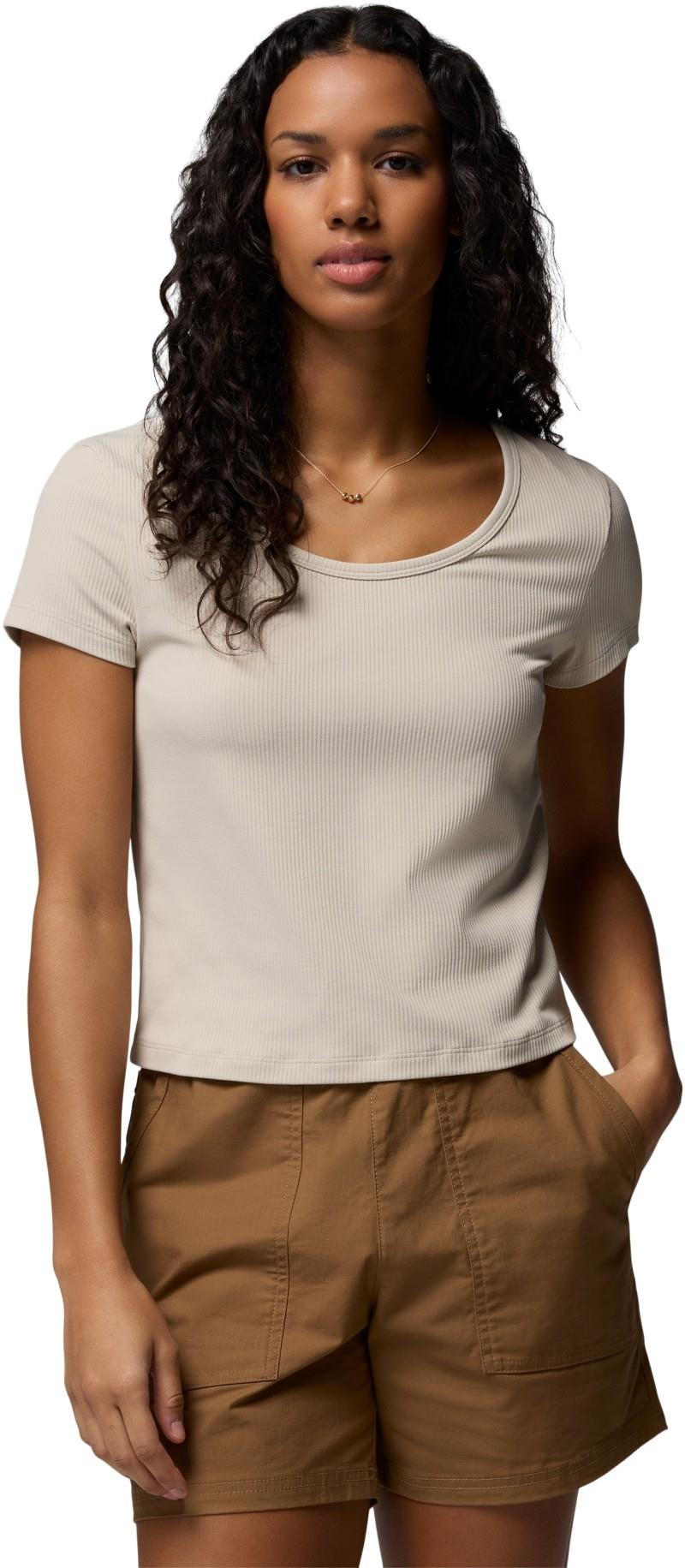 Pinetown Canyon Rib SS Tee - Womens - dark stone 1