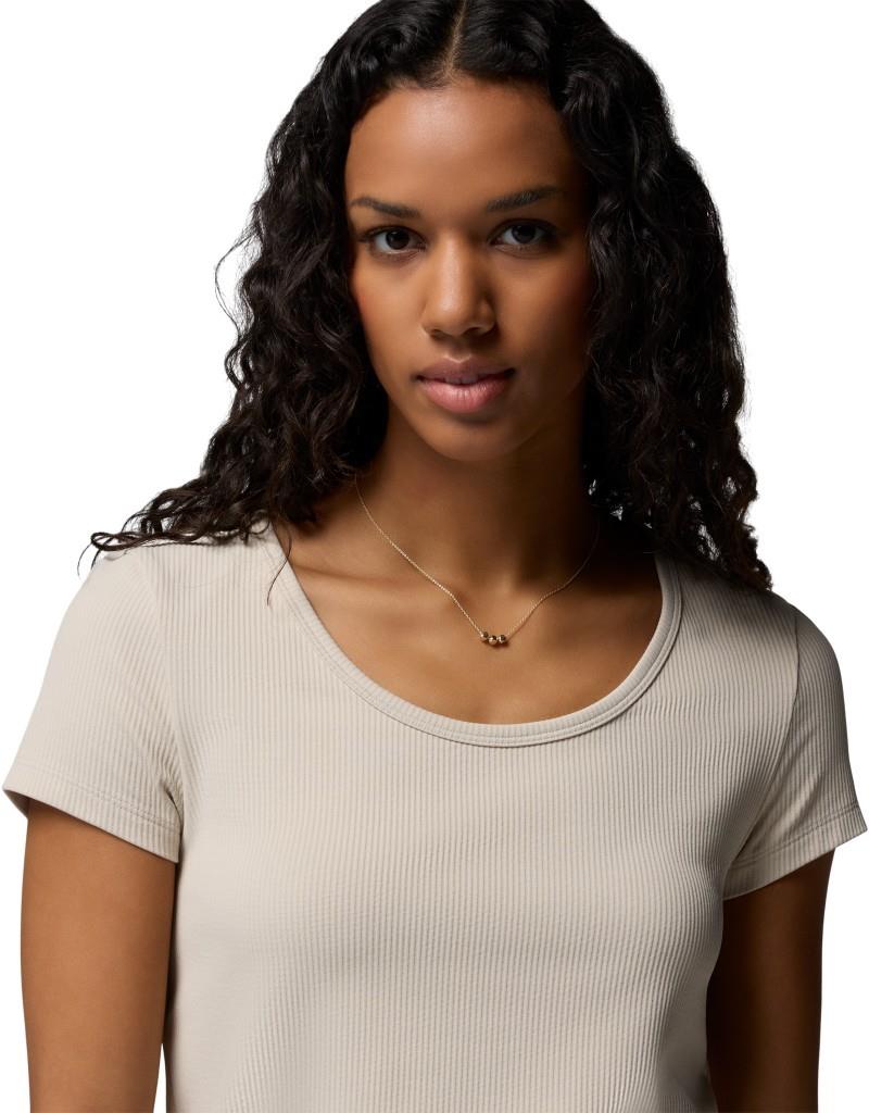 Pinetown Canyon Rib SS Tee - Womens - dark stone 1