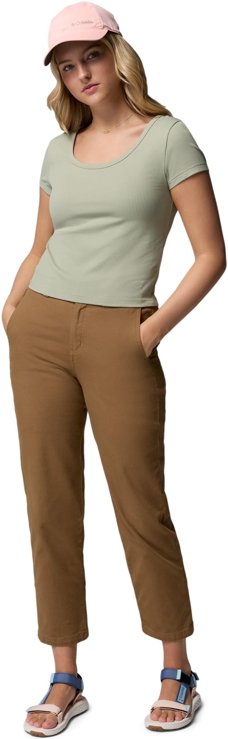 Pinetown Canyon Rib SS Tee - Womens - safari 1