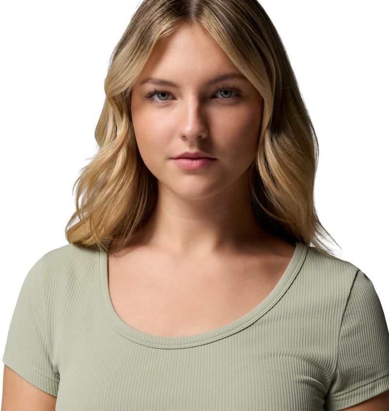 Pinetown Canyon Rib SS Tee - Womens - safari 1