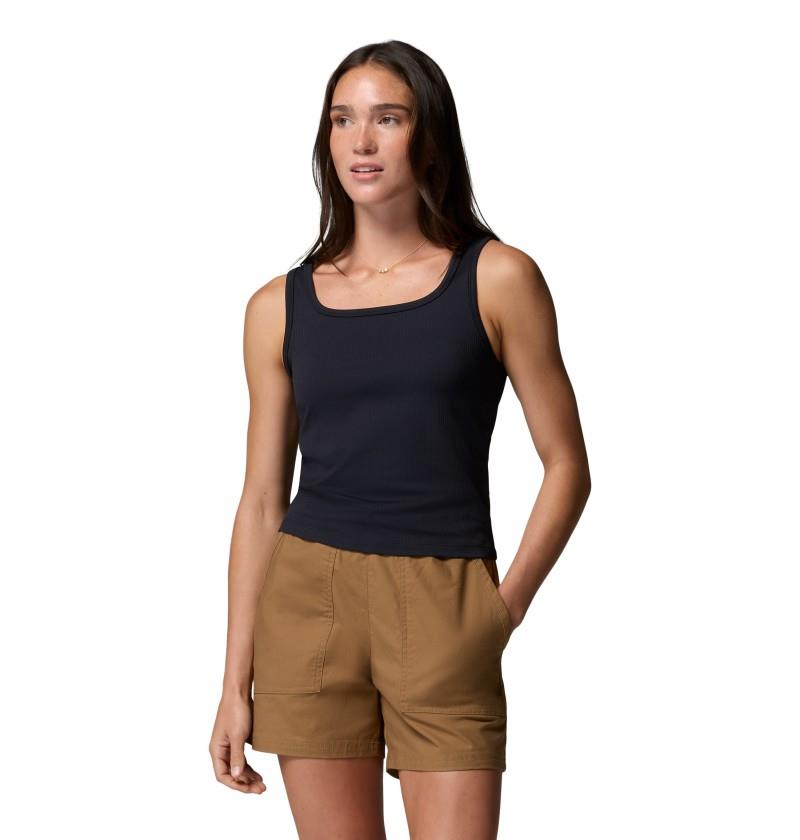 Pinetown Canyon Rib Tank - Womens - black 1