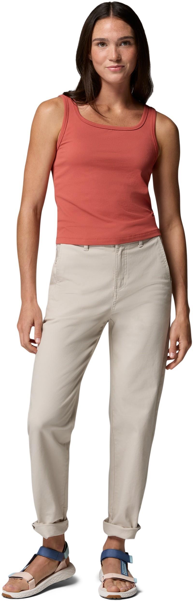 Pinetown Canyon Rib Tank - Womens - washed red 1