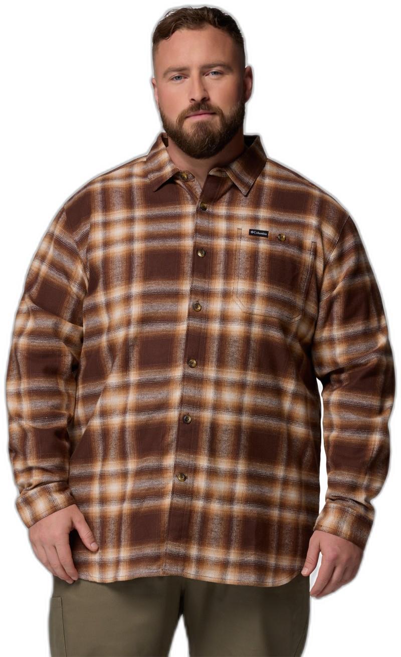 Pitchstone Heavyweight Flannel II, Extended - Mens - tobacco twilight ombre 1