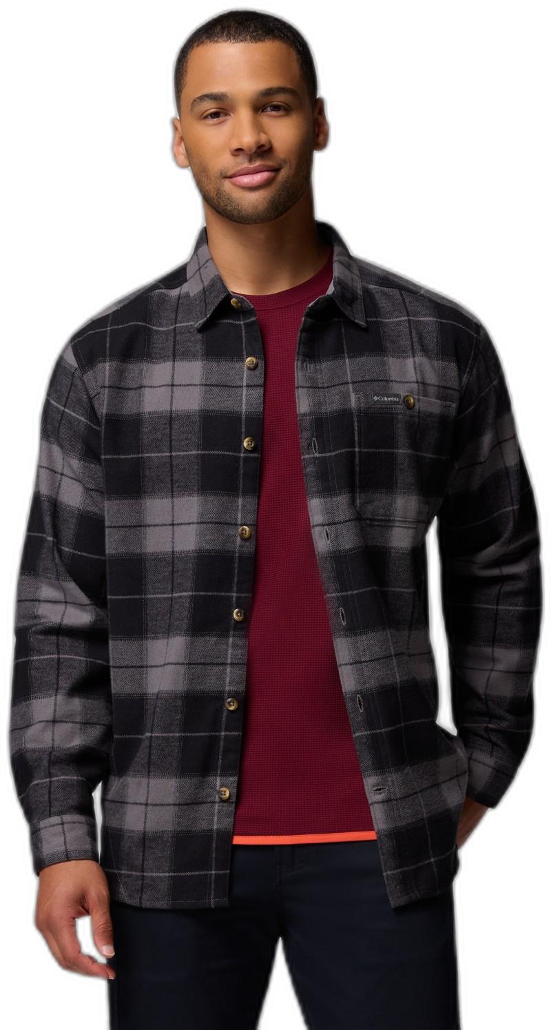 Pitchstone Heavyweight Flannel II - Mens - city grey macro buffalo tartan 1