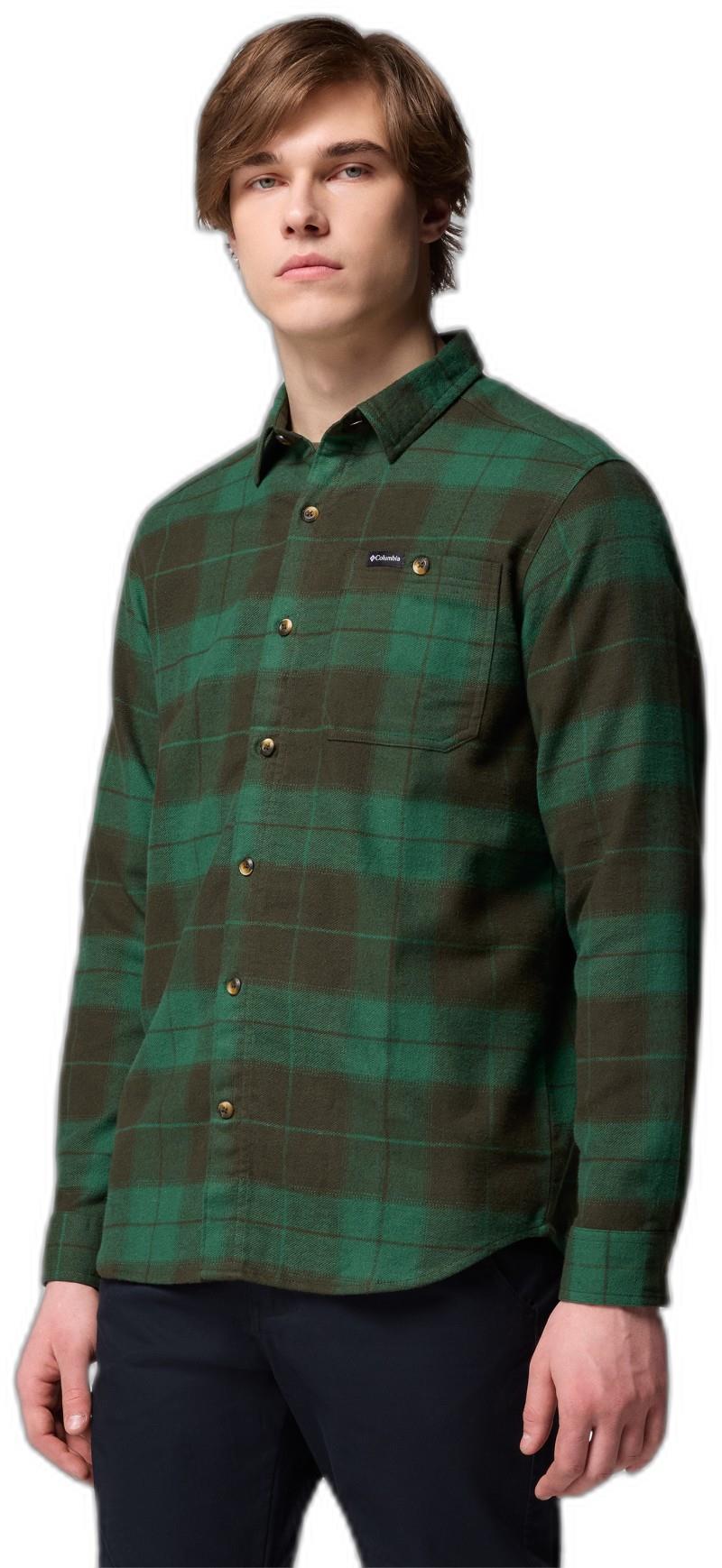 Pitchstone Heavyweight Flannel II - Mens - greenscape macro buffalo tartan 1